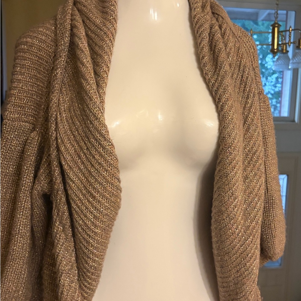 Worthington Tan Knit Shrug